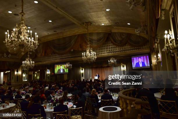 David R. Weinreb speaks during the Alzheimer's Drug Discovery Foundation's Ninth Annual Fall Symposium + Luncheon at The Pierre Hotel on November 2,...