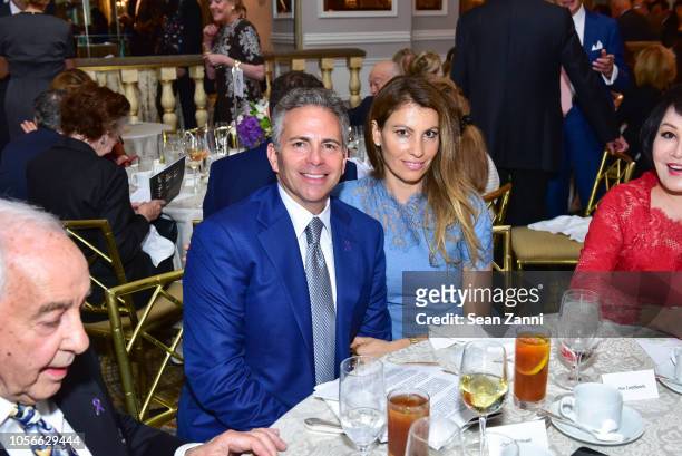 David R. Weinreb and Ana Laspetkovski attend the Alzheimer's Drug Discovery Foundation's Ninth Annual Fall Symposium + Luncheon at The Pierre Hotel...