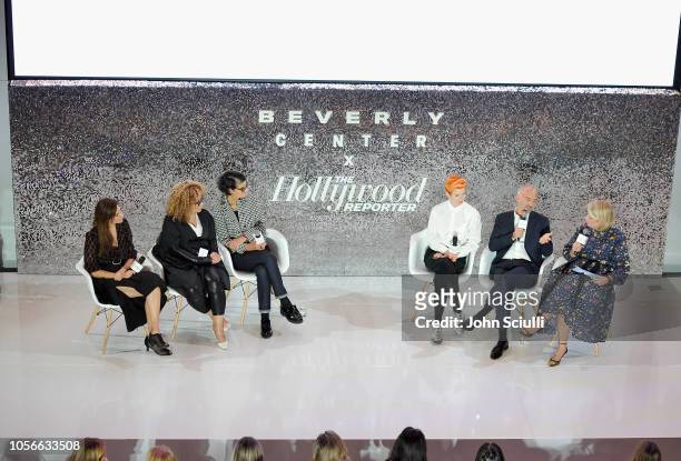 Erin Benach, Ruth E. Carter, Alexandra Byrne, Sandy Powell, Carlos Rosario and The Hollywood Reporter's Style and Fashion News Director, Booth Moore...