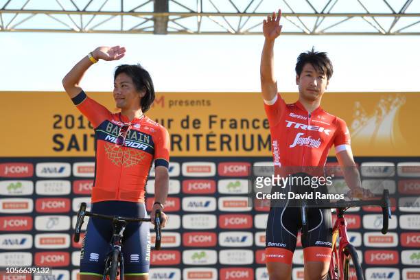 Yukiya Arashiro of Japan and Tour De France Japan Team / Fumiyuki Beppu of Japan and Tour De France Japan Team / during the 6th Tour de France...