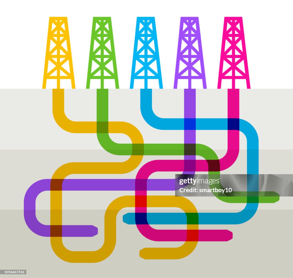 Fracking drilling rigs