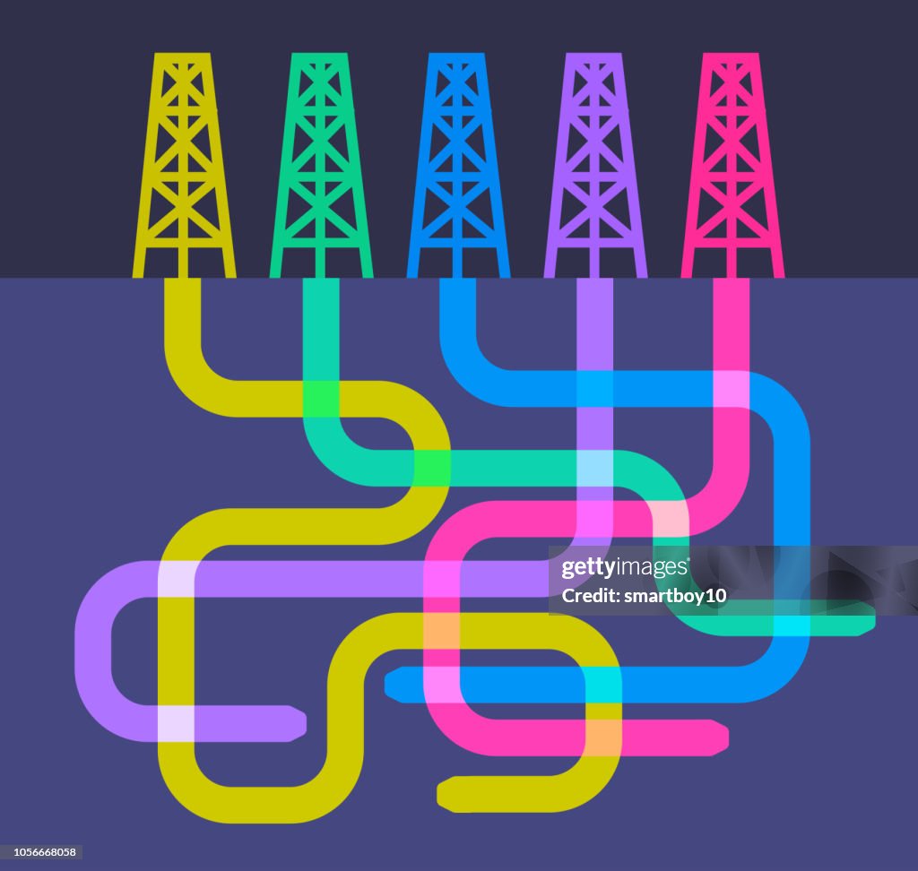 Fracking drilling rigs