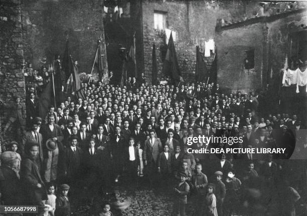 Delegates of the VII National Congress of the Italian Socialist Youth Federation, Rome, October 26-28 Italy, 20th century.