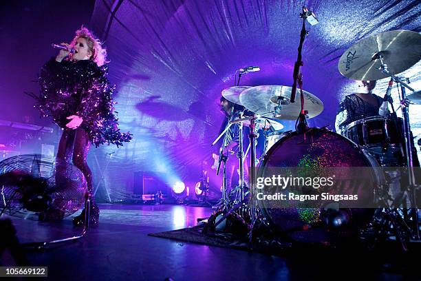 Alison Goldfrapp and Will Gregory of Goldfrapp perform at Rockefeller on October 18, 2010 in Oslo, Norway.