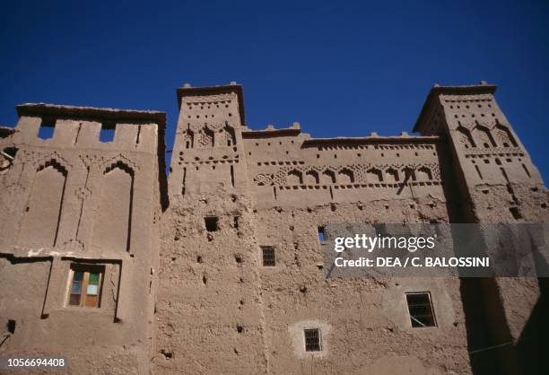 Buildings in Taourirt kasbah, Ouarzazate, Morocco.