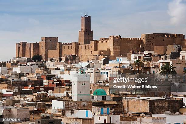 kasbah and sousse archeological museum - kasbah stock pictures, royalty-free photos & images