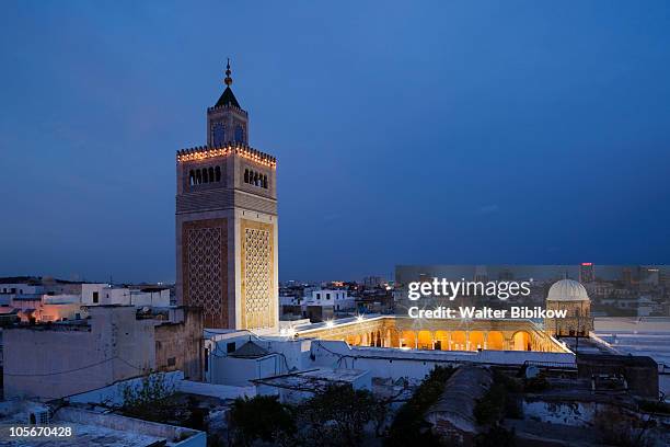 zaytouna-great mosque - mosque of tunis stock pictures, royalty-free photos & images