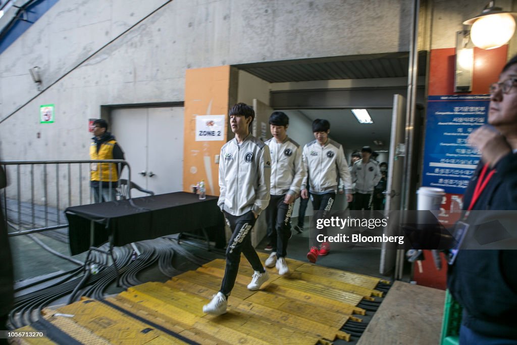 Gamers Compete in the Finals of the League of Legends World Championships