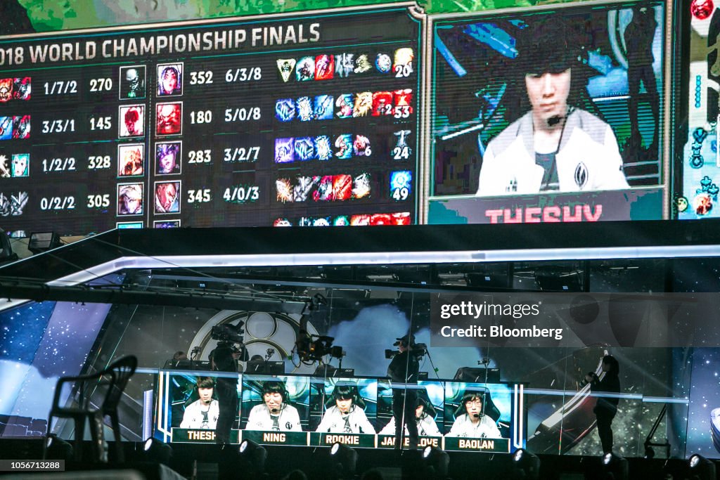 Gamers Compete in the Finals of the League of Legends World Championships
