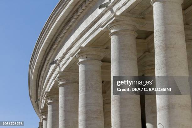 Colonnade in St Peter's Square, 1656-1667, design by Gian Lorenzo Bernini , Vatican City , 17th century. Detail.