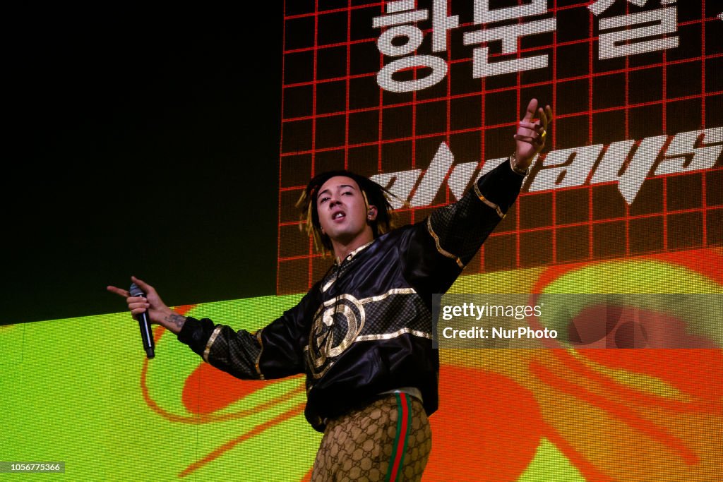 Ghali Italian Rapper Concert The italian rapper Ghali performs on stage at Gran Teatro Geox 2 in ...