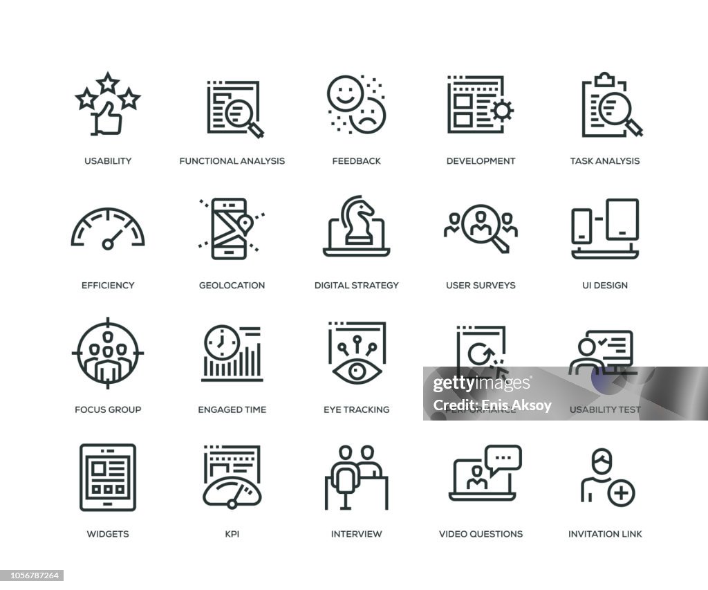 User Experience Icons - Line Series