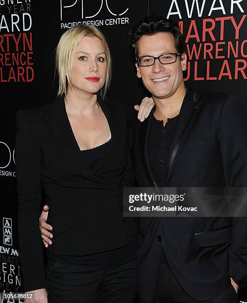 Actor Ioan Gruffudd and wife actress Alice Evans attend the 2010 International Interior Designer Of The Year Awards Ceremony at Pacific Design Center...