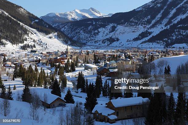Silverton, nestled in the San Juan Mountains, is the host town for snowsport enthusiests that visit Silverton Mountain on March 12, 2010 in Silverton...