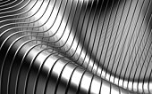 Aluminum abstract silver stripe wave shape background