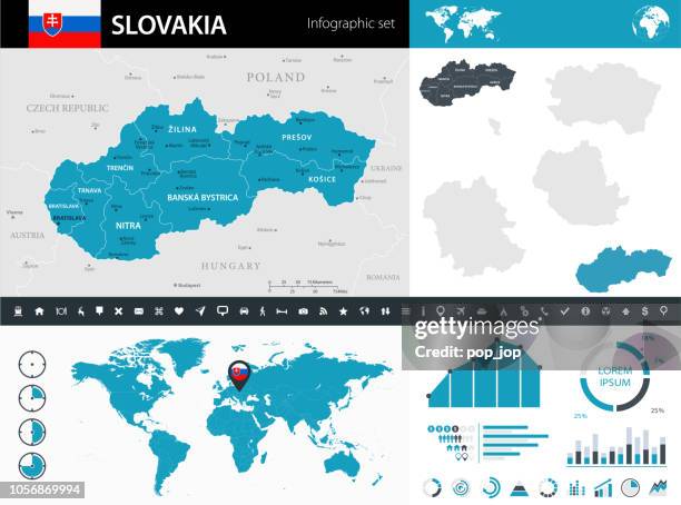 08 - slowakei - murena infografik 10 - slowakei stock-grafiken, -clipart, -cartoons und -symbole