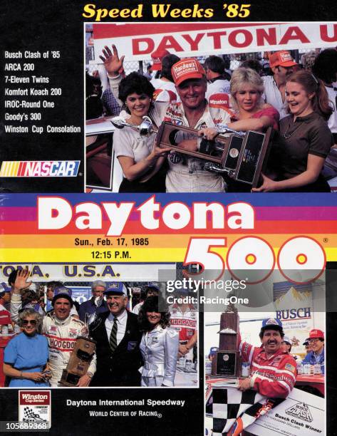 Souvenir program cover from 1985 Daytona 500.