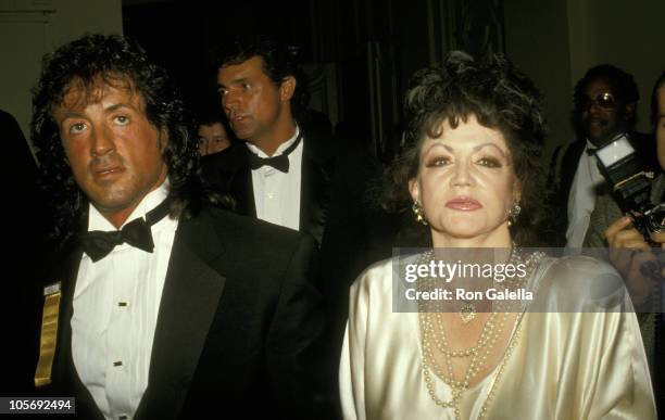 Sylvester Stallone And Mother Jackie Stallone