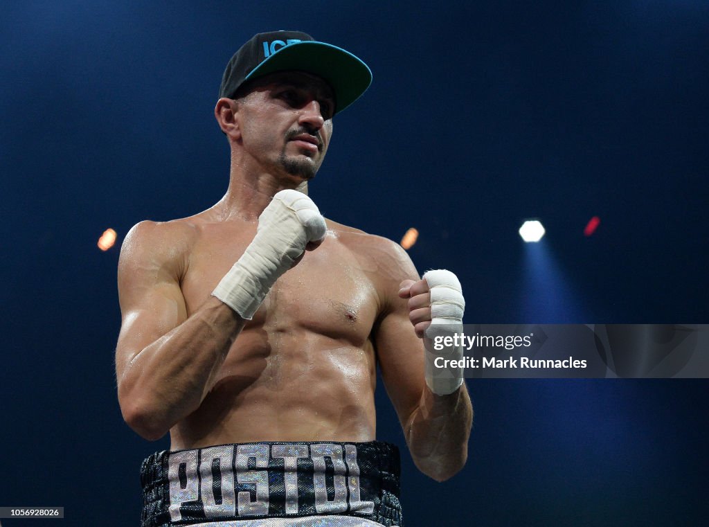 Postol Viktor Postol of Ukrainian poses as he beats Siar Ozgul of Turkey in ...