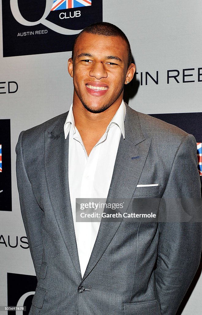 Austin Reeed Professional rugby player Courtney Lawes attends the Austin Reed Q ...