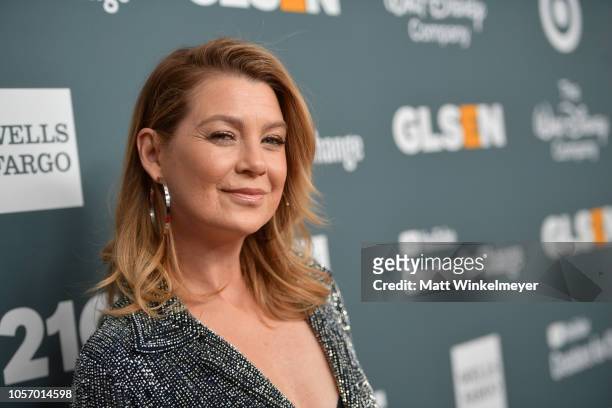 Ellen Pompeo attends the GLSEN Respect Awards at the Beverly Wilshire Four Seasons Hotel on October 19, 2018 in Beverly Hills, California.