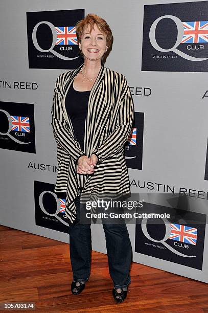 Anne Diamond attends the Austin Reed Q Club Launch at the Austin Reed Regent Street store on October 19, 2010 in London, England.