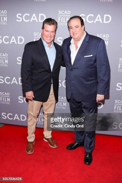 Writers Brian Hayes Currie and Nick Vallelonga attend the 21st SCAD Savannah Film Festival on November 3, 2018 in Savannah, Georgia.
