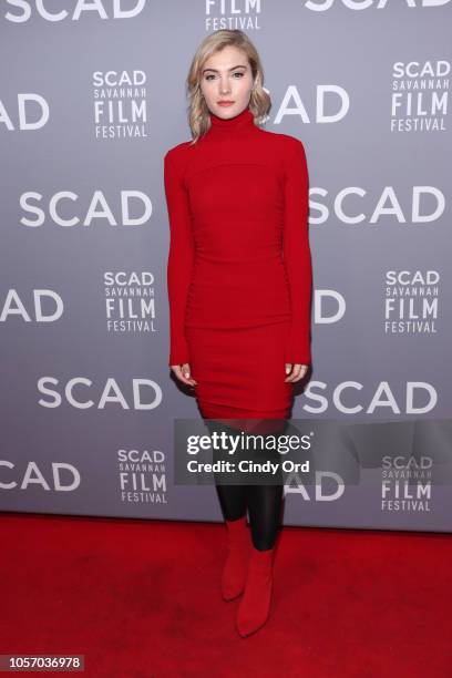 Actor Skyler Samuels attends the 21st SCAD Savannah Film Festival on November 3, 2018 in Savannah, Georgia.