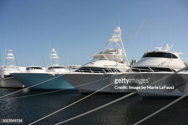 yachts docked in marina - marina stock pictures, royalty-free photos & images