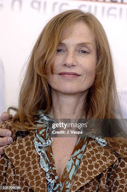 Isabelle Huppert during 2005 Venice Film Festival - "Gabrielle" Photocall at Casino Palace in Venice Lido, Italy.