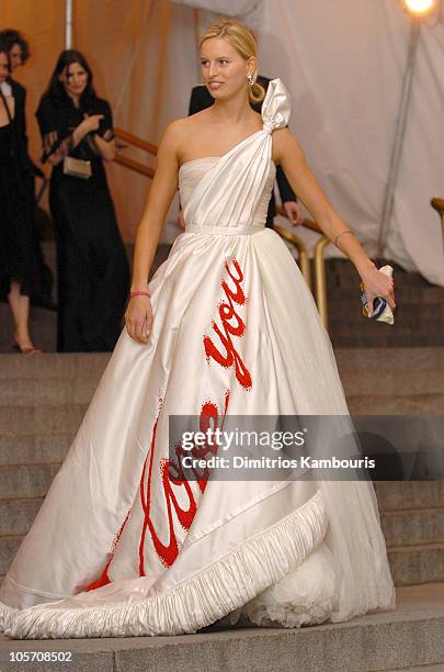 Karolina Kurkova during "Chanel" Costume Institute Gala at The Metropolitan Museum of Art - Departures at The Metropolitan Museum of Art in New York...