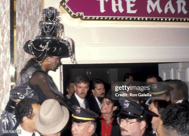 Michael Jackson and Donald Trump during Opening of Donald Trump's Taj Mahal Casino - April 5, 1990 at Taj Mahal Hotel and Casino in Atlantic City,...