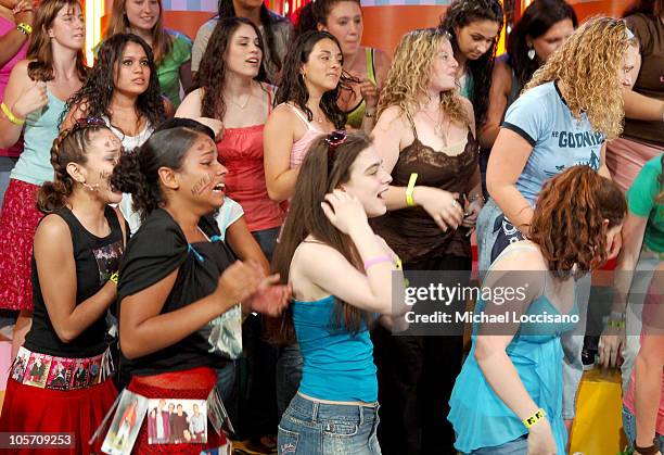 Audience during Backstreet Boys Visit MTV's "TRL" - June 14, 2005 at MTV Studios - Times Square in New York City, New York, United States.