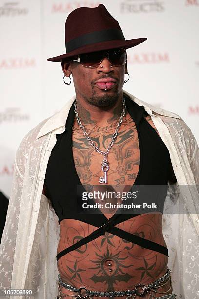 Dennis Rodman during Maxim Magazine's Hot 100 - Arrivals at Montmartre Lounge in Hollywood, California, United States.