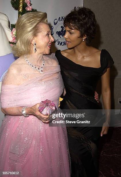 Barbara Davis and Halle Berry during The 15th Carousel Of Hope Ball - VIP Reception at Beverly Hilton Hotel in Beverly Hills, California, United...