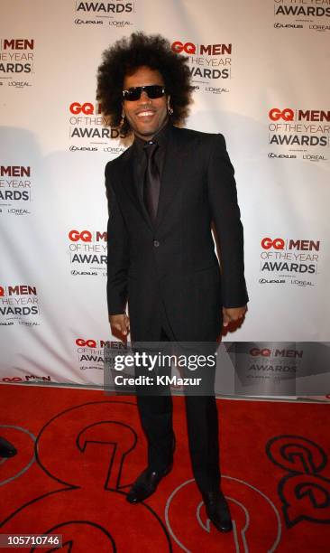 Lenny Kravitz during 2002 GQ Men of the Year Awards - Arrivals at Hammerstein Ballroom in New York City, New York, United States.