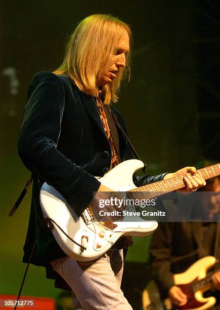 Tom Petty during Tom Petty and the Heartbreakers Tour 2002 - Los Angeles at The Forum in Los Angeles, California, United States.