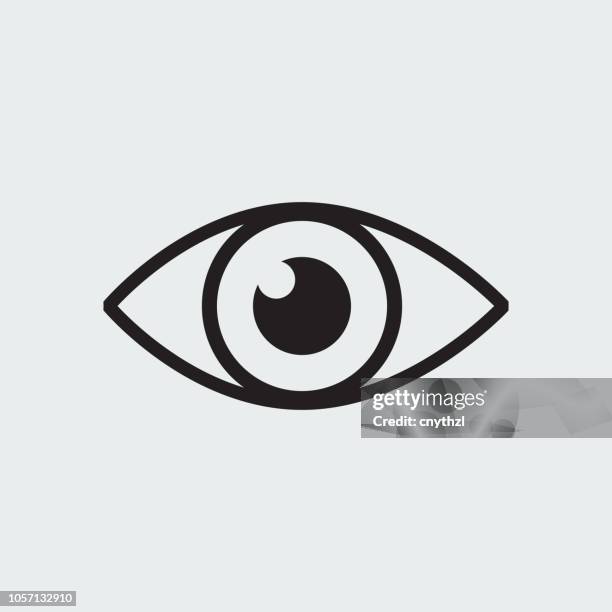 ilustraciones, imágenes clip art, dibujos animados e iconos de stock de icono de visión - eyeball