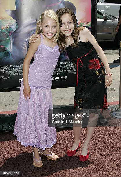 Annasophia Robb and Julia Winter during "Charlie and the Chocolate Factory" Los Angeles Premiere - Arrivals at Grauman's Chinese Theater in...