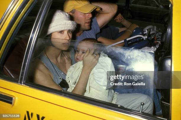 Demi Moore, Bruce Willis, And Daughter Rumer Willis