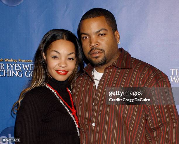 Ice Cube and wife Kim Jackson during "Their Eyes Were Watching God" Los Angeles Premiere - Arrivals at El Capitan Theatre in Hollywood, California,...