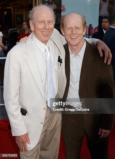 Rance Howard and Ron Howard during "Cinderella Man" Los Angeles Premiere - Arrivals at The Gibson Amphitheatre in Universal City, California, United...