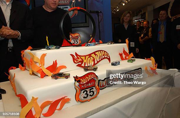 Hot Wheels "Highway 35 World Race" unveiling at Hot Wheels 35th Anniversary Celebration