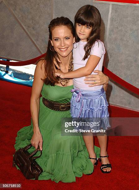 Kelly Preston and Daughter Ella Bleu during "Sky High" Los Angeles Premiere - Arrivals at El Capitan in Hollywood, California, United States.