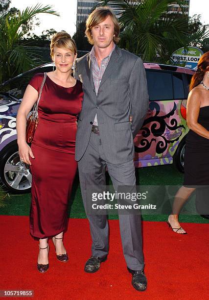 Patricia Arquette and Jake Weber during 2005 NBC Network All Star Celebration - Arrivals at Century Club in Los Angeles, California, United States.