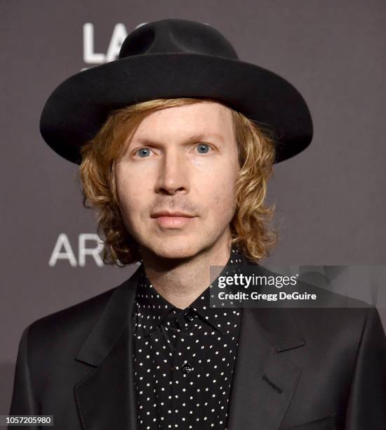 Beck arrives at the 2018 LACMA Art + Film Gala at LACMA on November 3, 2018 in Los Angeles, California.