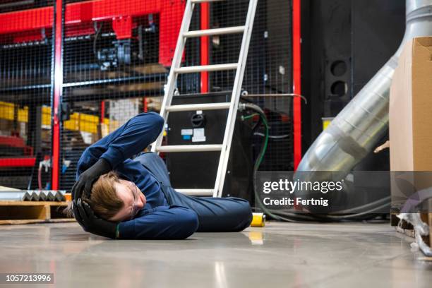 Fall Off Ladder Example Fallen Ladder Photos and Premium High Res Pictures - Getty Images