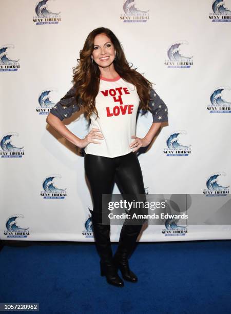 Journalist Lisa Guerrero attends the Los Angeles leg of Stephanie Miller's Sexy Liberal Blue Wave Tour at The Saban Theatre on November 3, 2018 in...