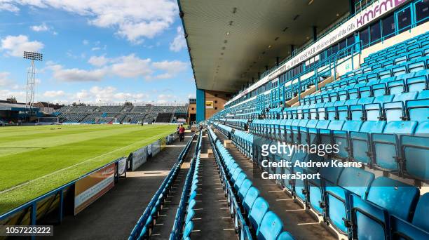 General view of the MEMS Priestfield stadium during the Sky Bet League One match between Gillingham and Fleetwood Town at Priestfield Stadium on...