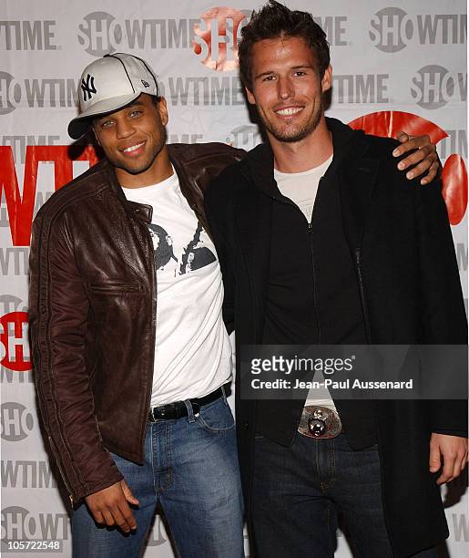 Michael Ealy and Alex Nesic during "The L Word" Showtime Network's Second Season Premiere at Directors Guild of America in Los Angeles, California,...